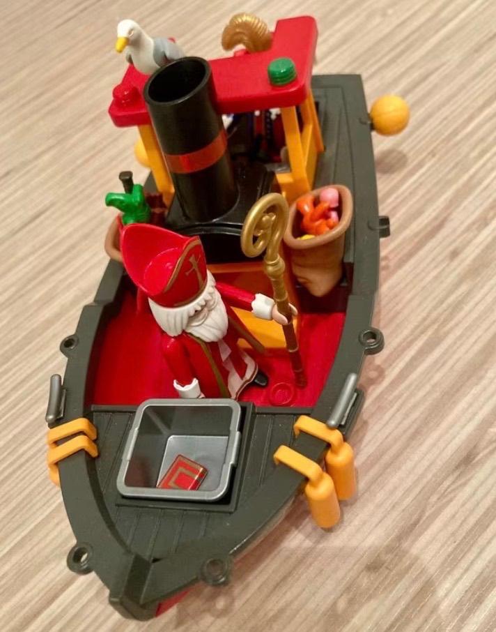 PLAYMOBIL Sinterklaas boot, Kinderen en Baby's, Speelgoed | Playmobil, Ophalen of Verzenden, Zo goed als nieuw, Complete set
