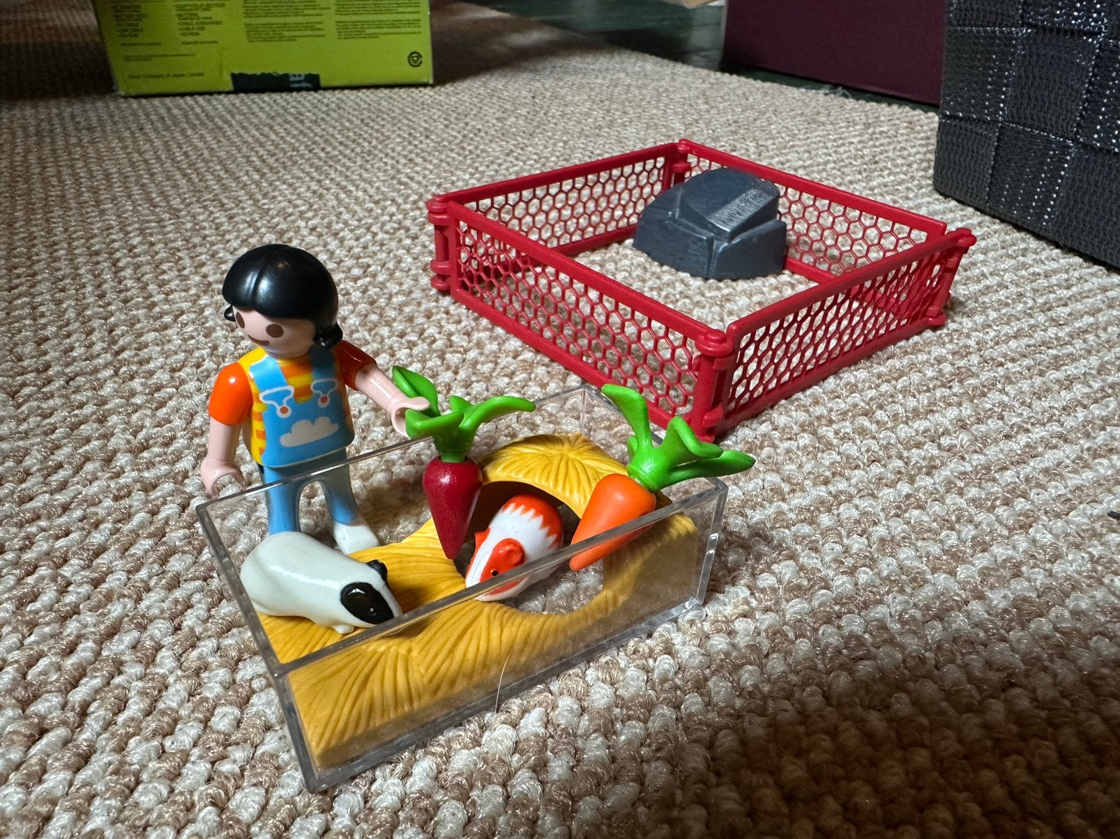 Playmobil cavias met hok en ren en meisje, Ophalen of Verzenden, Zo goed als nieuw
