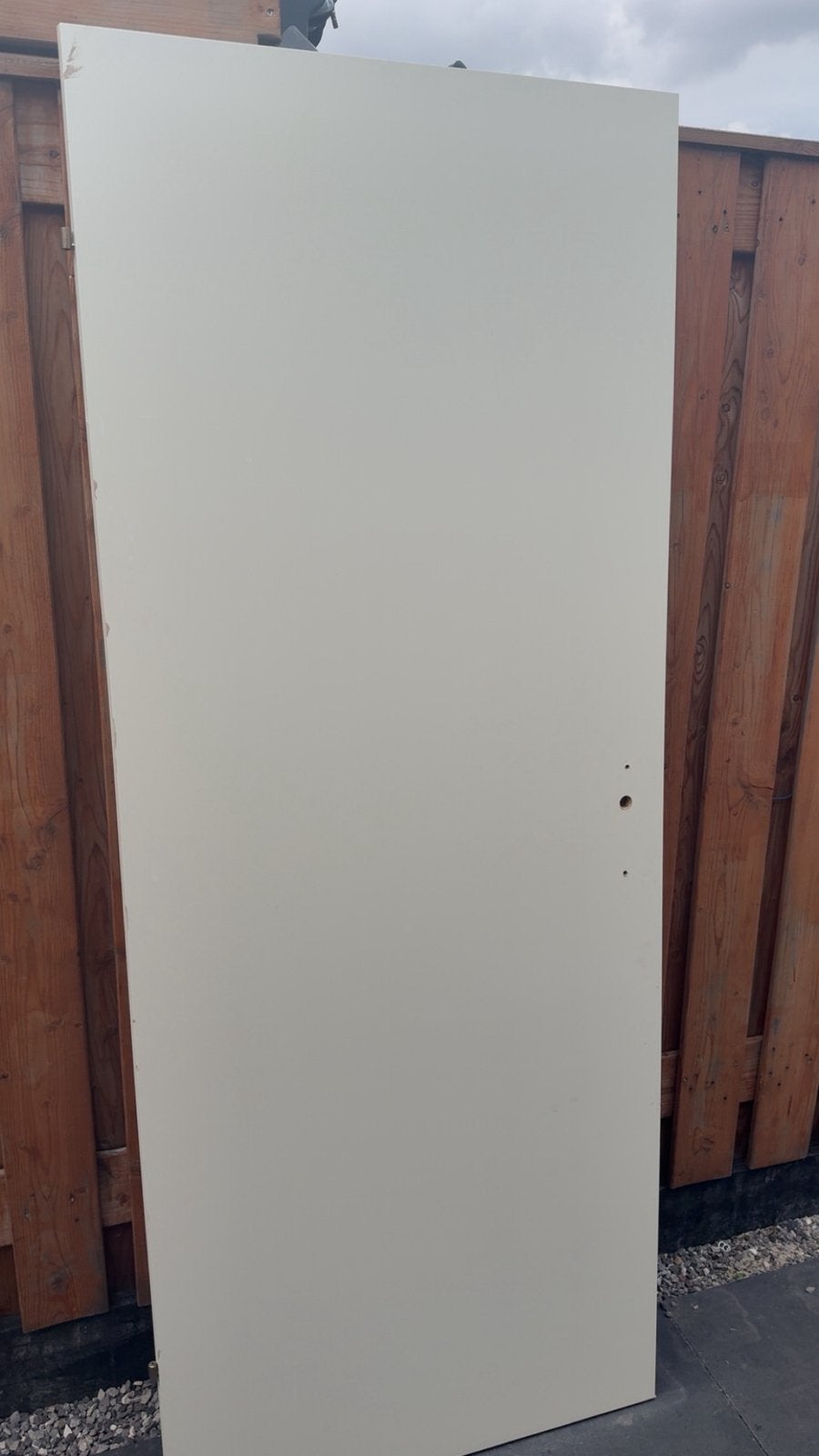 Binnen opdekdeur, Doe-het-zelf en Verbouw, Deuren en Horren, Ophalen, Minder dan 80 cm, Binnendeur, Zo goed als nieuw