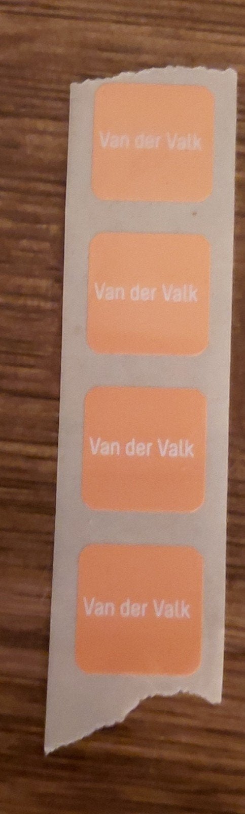 Van der Valk zegels, Plus, Verzenden
