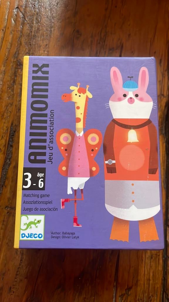 Djeco animomix 3-6 jaar, Ophalen of Verzenden, 10 tot 50 stukjes, Zo goed als nieuw