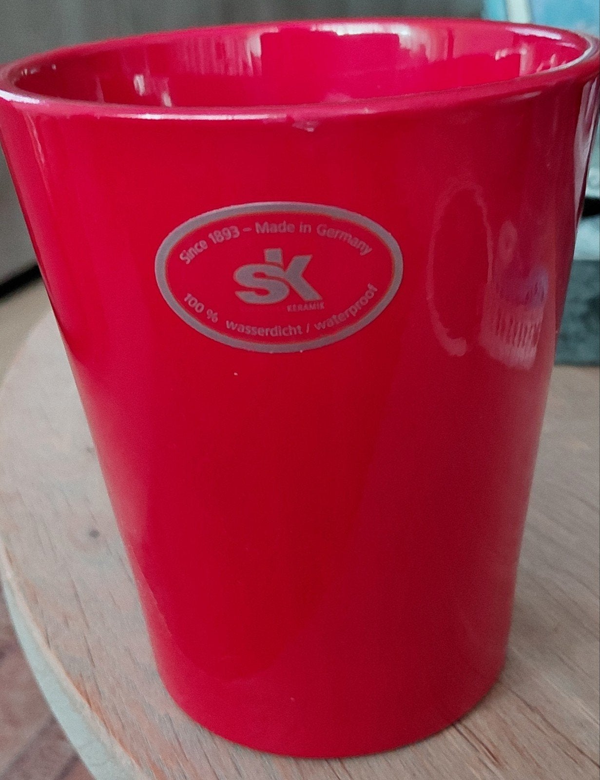 Rode SK Keramiek Bloempot - 100% Waterdicht, Ophalen of Verzenden