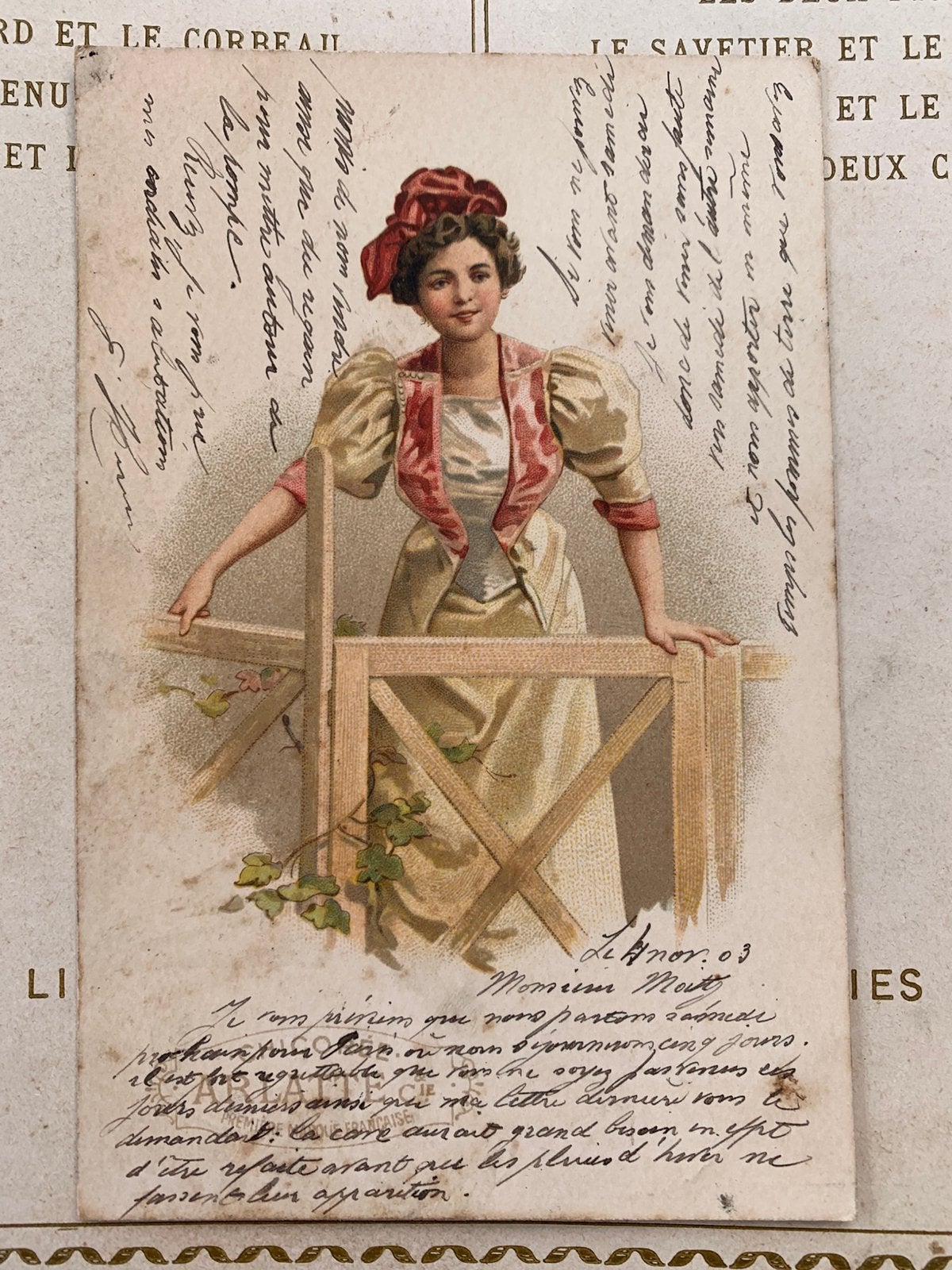4-11-1903 jongedame (MC), Ophalen of Verzenden, Voor 1920, Gelopen, Overige thema's