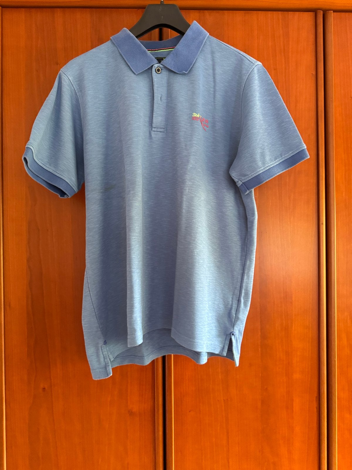 NZA New Zealand Auckland polo shirt - Maat L licht blauw, Ophalen of Verzenden, Gedragen, Maat 52/54 (L), Blauw