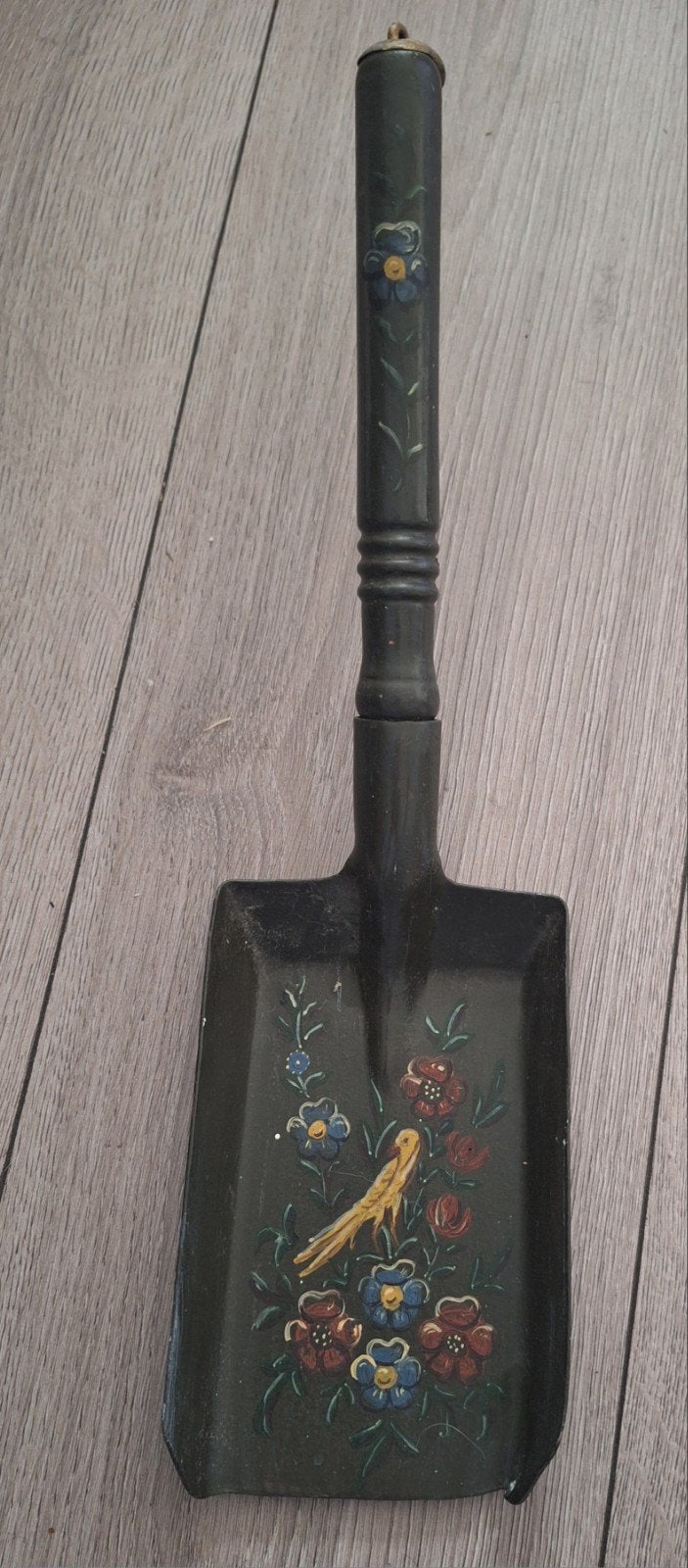 Antieke beschilderde kolenschep – 40 cm, Ophalen of Verzenden