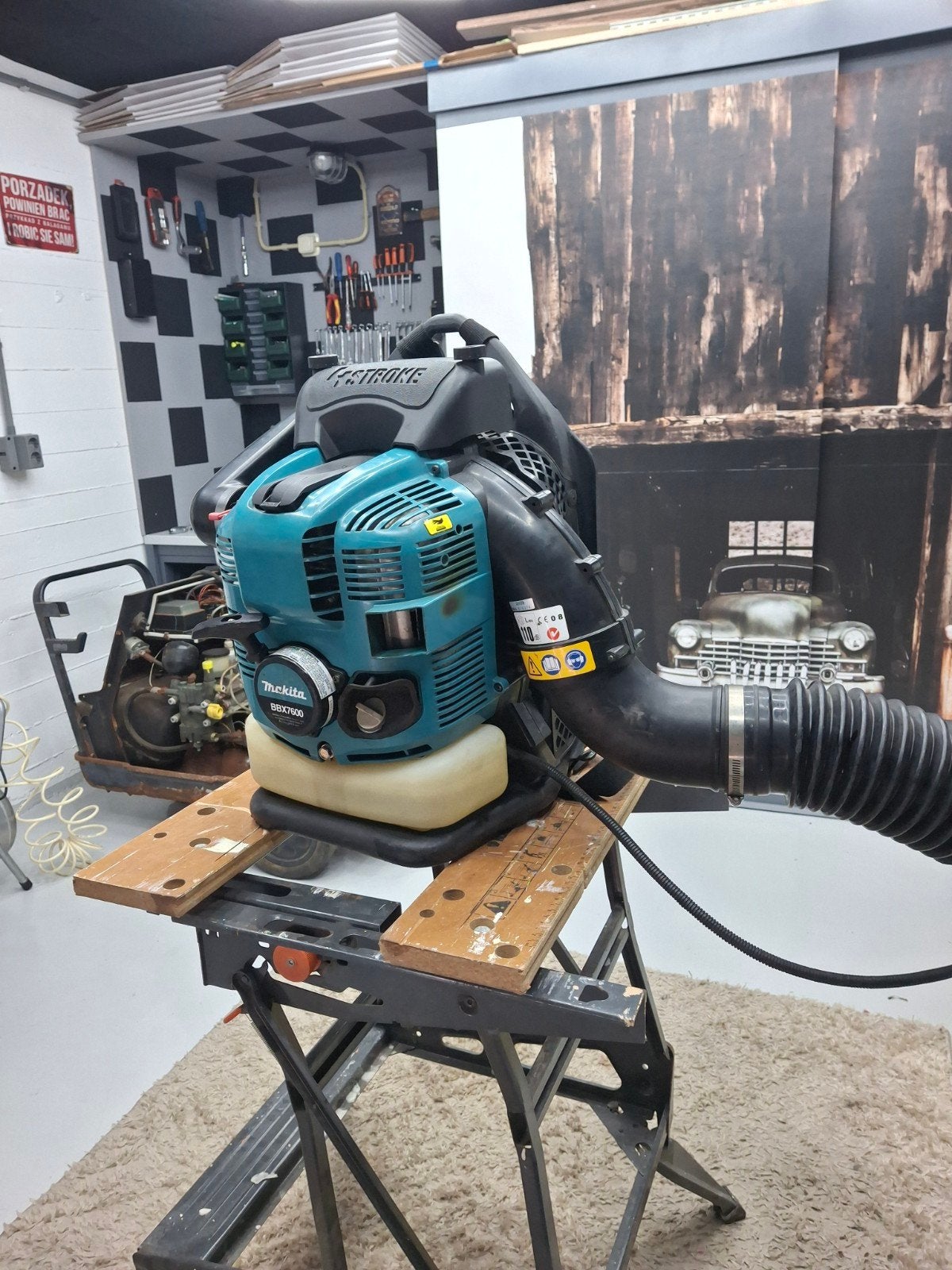 Makita BBX7600 bladblazer  4-takt benzine, Tuin en Terras, Bladblazers, Ophalen, Benzine, Ruggedragen, Zo goed als nieuw