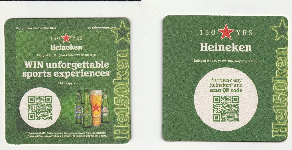 1 AMSTERDAM - HEINEKEN BIERVILTJE (03425), Ophalen of Verzenden, Nieuw, Viltje(s), Heineken