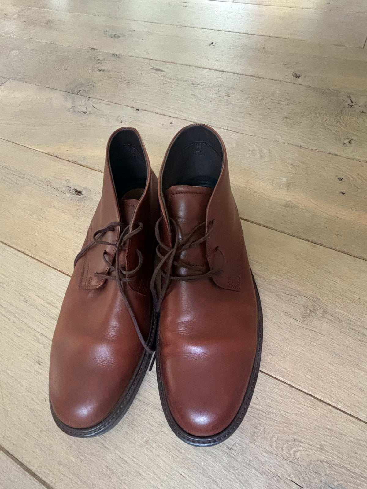Ecco heren veterschoenen - Maat 44 - Bruin leer, Ophalen of Verzenden, Zo goed als nieuw, Bruin, Veterschoenen