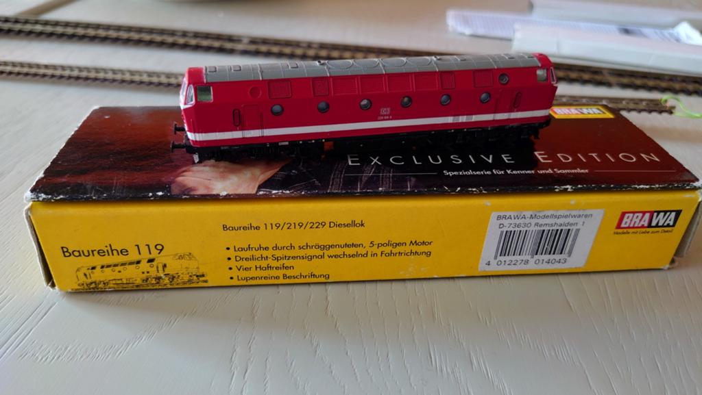 Brawa 1404 DB 229, Ophalen of Verzenden, Gebruikt, Gelijkstroom, Locomotief