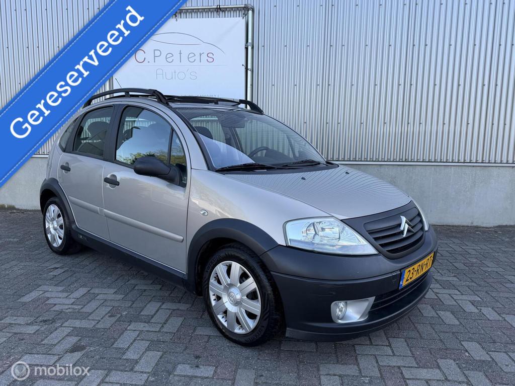 Citroen C3 1.4i-16V Exclusive Automaat 2005 / Panoramadak /, Stof, 4 cilinders, Parkeersensor, Beige