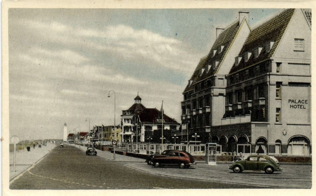 Noordwijk aan Zee - Kon. Wilhelmina Boulevard - Palace Hotel, Ophalen of Verzenden, 1960 tot 1980, Ongelopen, Zuid-Holland