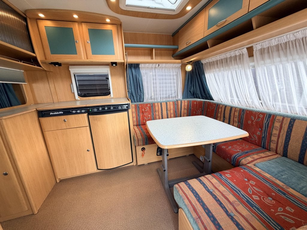 Dethleffs Summer Edition 450 Mover, Fransbed tent, Caravans en Kamperen, Rondzit, Bedrijf, 750 - 1000 kg, Tot en met 4