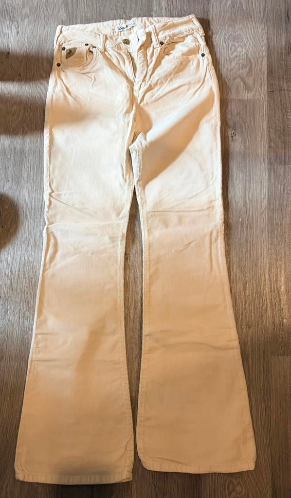 Off white Corduroy flared broek Lois, Wit, Ophalen of Verzenden, Zo goed als nieuw, Maat 36 (S)