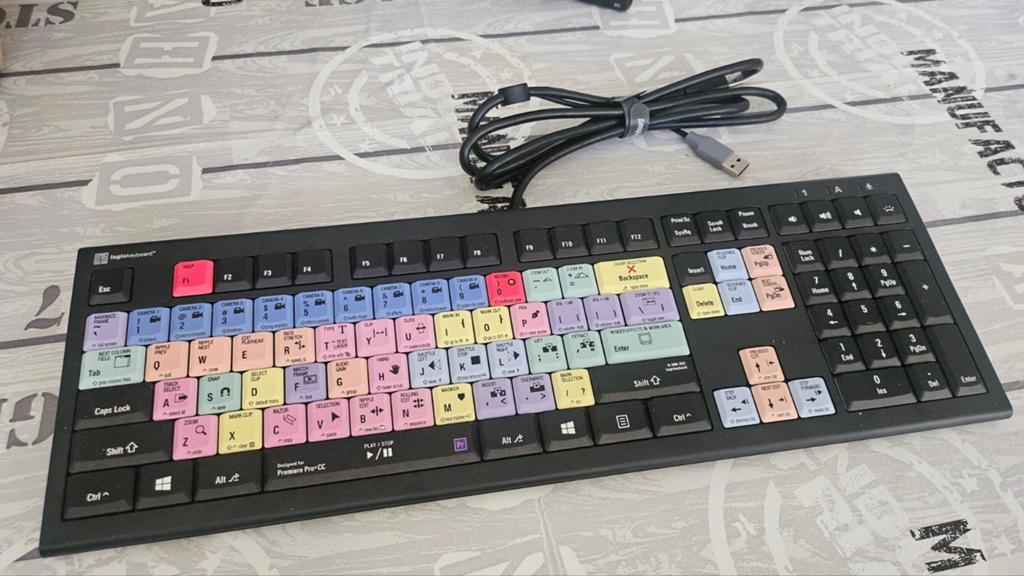 Logickeyboard Premiere Pro CC - Custom shortcut toetsenbord, Computers en Software, Logickeyboard, Info@logickeyboard.com, Multimediatoetsen