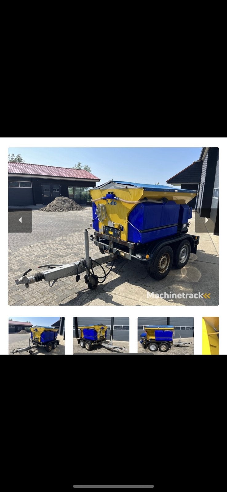 Gezocht: Nido / schuitemaker zoutstrooier, 100 liter of meer, Ophalen of Verzenden, Transportkar