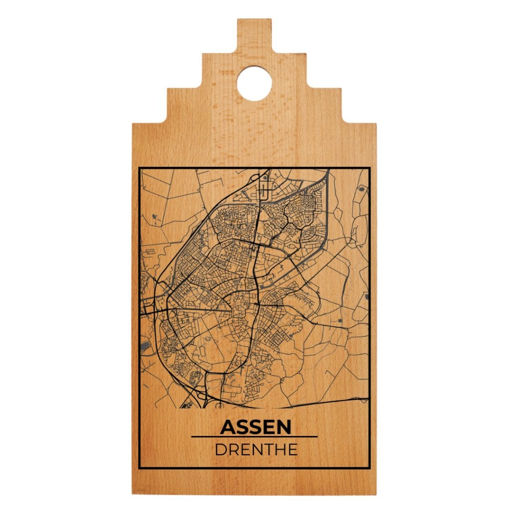 Borrelplank Assen, Serveerplank, Rond, Ophalen of Verzenden, Zo goed als nieuw