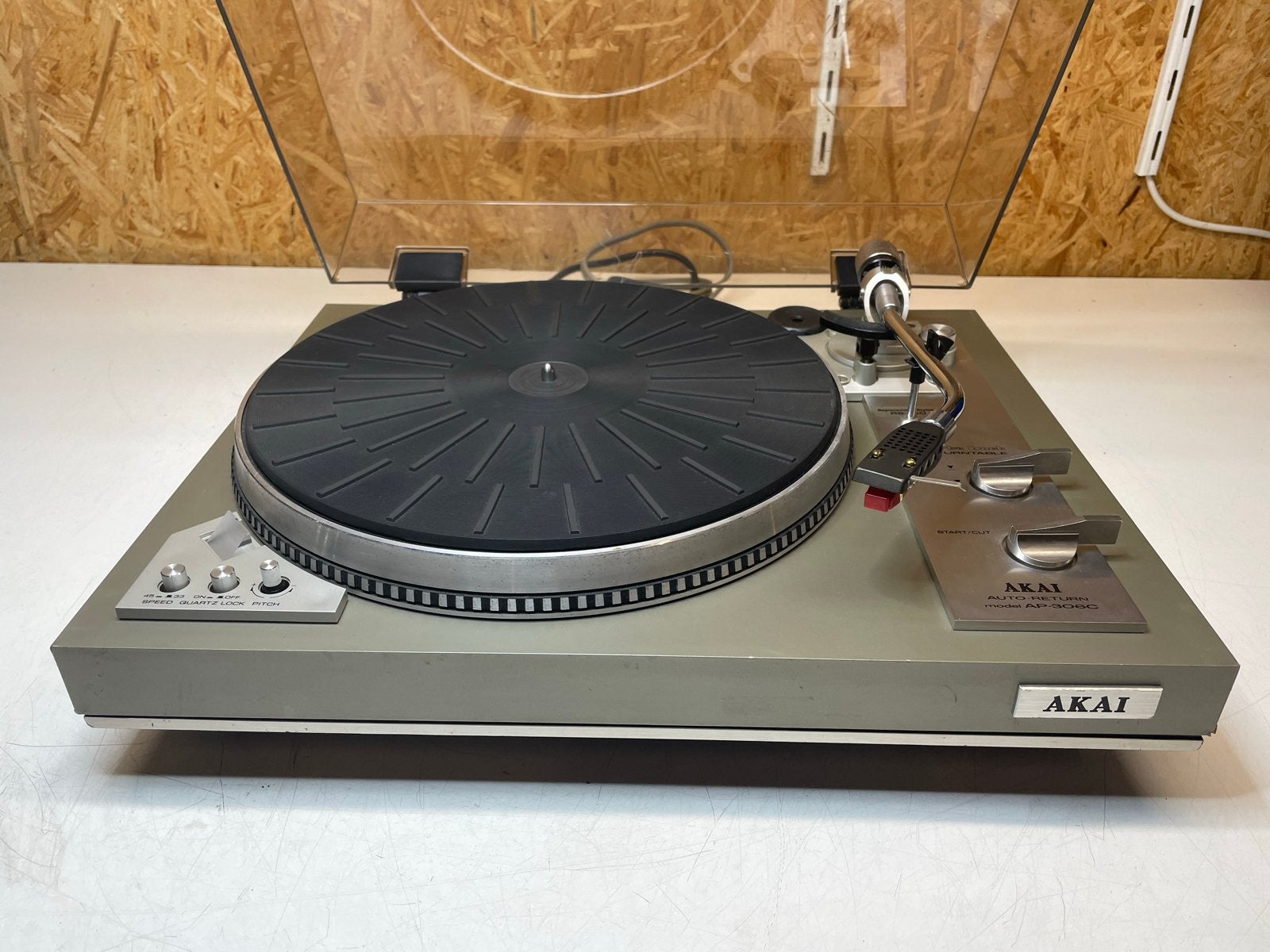 AKAI AP-306C Direct Drive draaitafel met garantie, Ophalen, Gebruikt, Platenspeler, ...