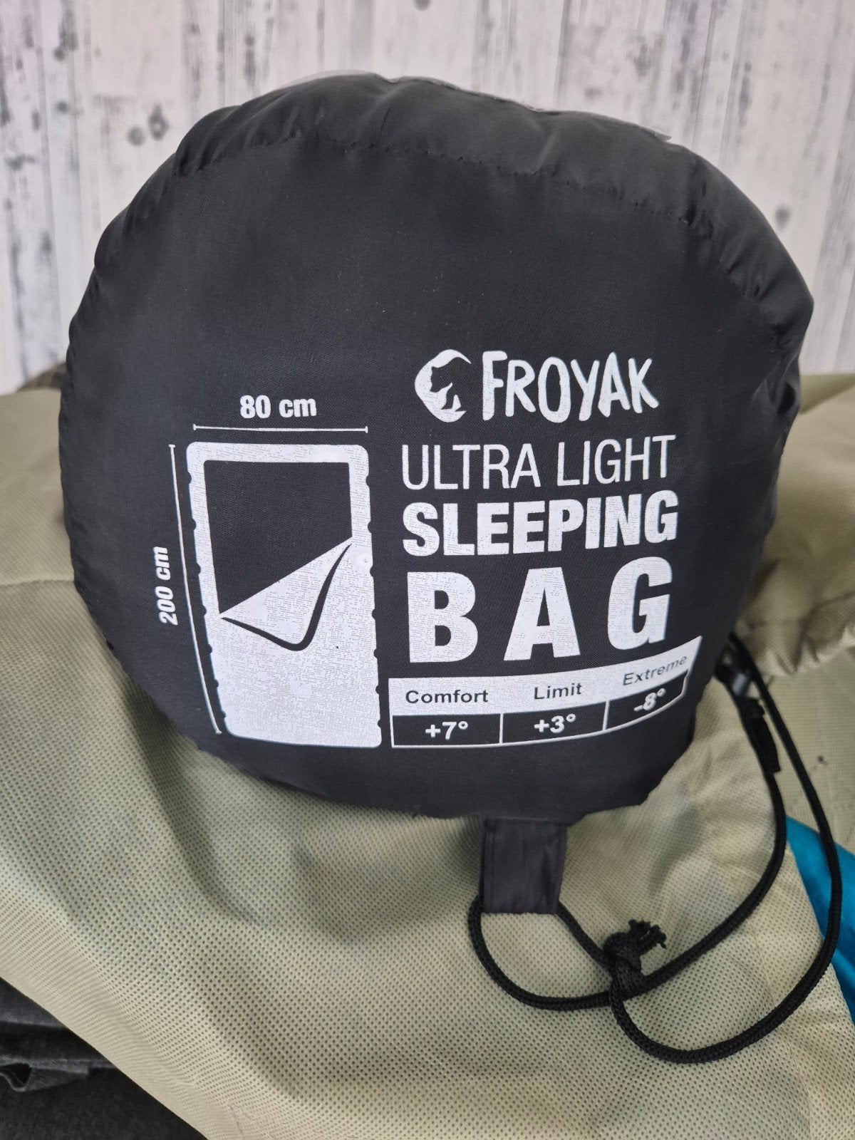 Froyak Ultra Light Slaapzak - Ideaal voor Kamperen, Caravans en Kamperen, Ophalen, Gebruikt