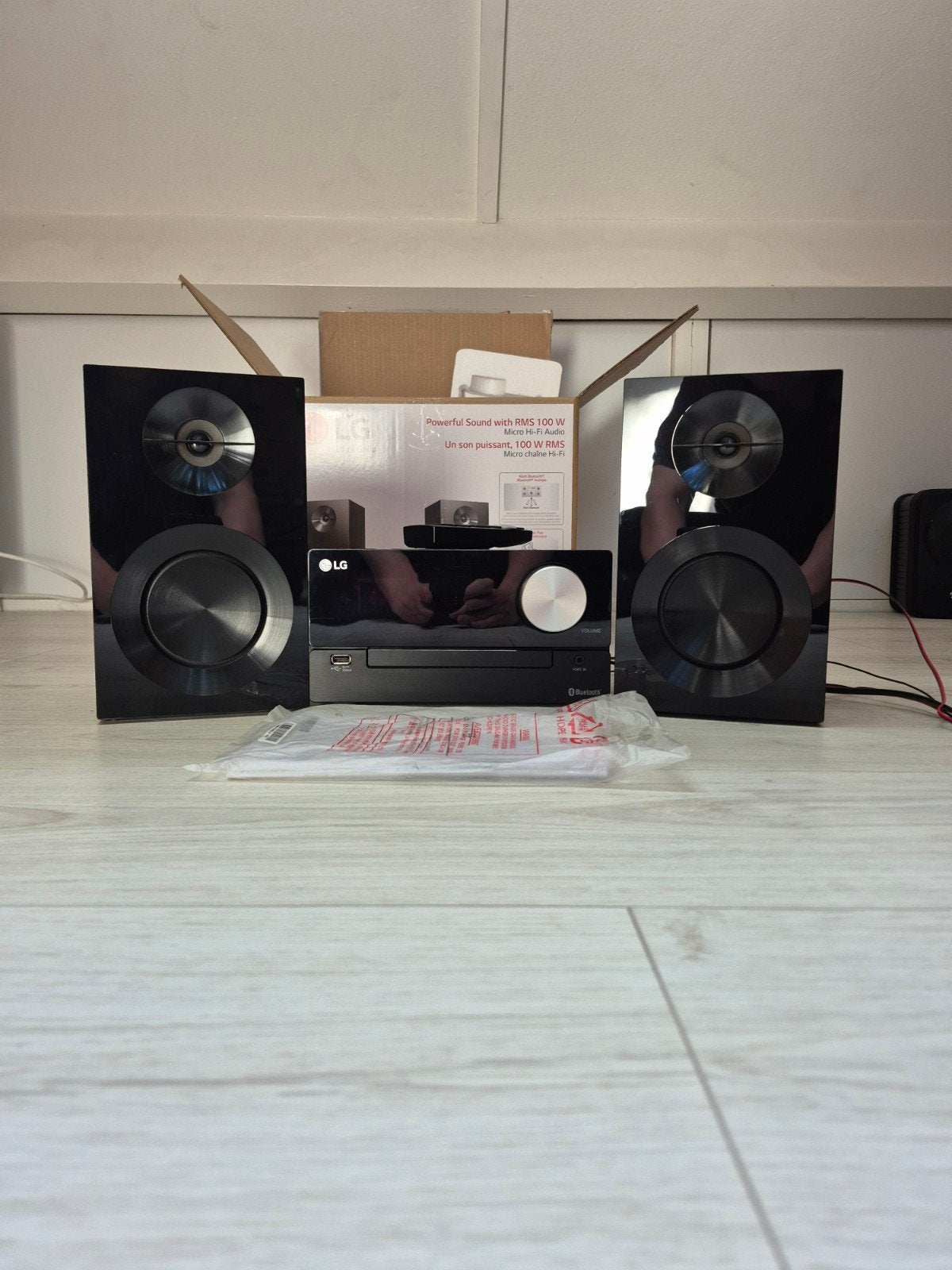 LG CM2460DAB Micro Hi-Fi Audio Systeem met Bluetooth, Ophalen of Verzenden, Zo goed als nieuw, Tuner of Radio, Overige merken