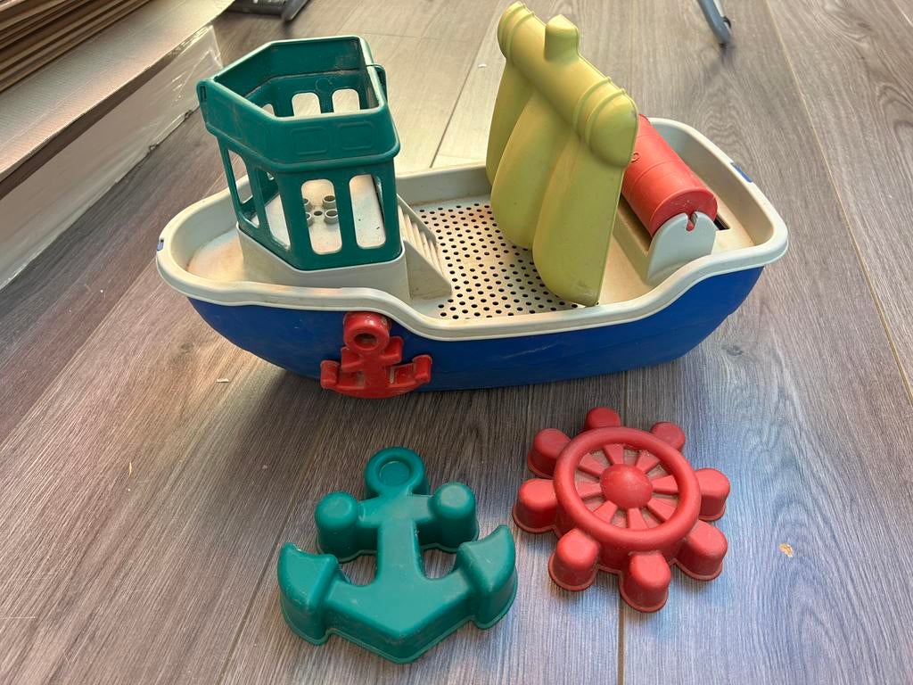 Playtive boot met vormpjes zandbak strand, Ophalen of Verzenden, Zo goed als nieuw