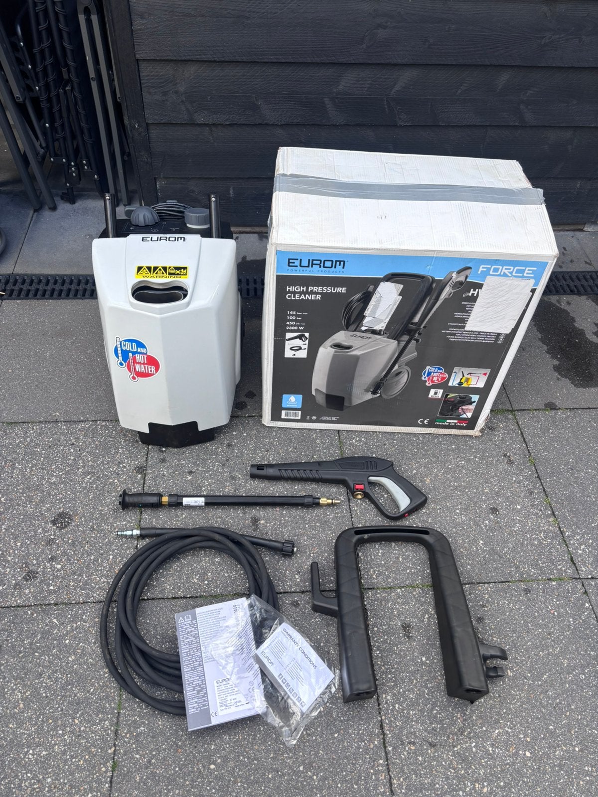 Eurom Hogedrukreiniger diesel warm Force  2300W - Z.G.A.N., Ophalen of Verzenden, Zo goed als nieuw, Elektrisch