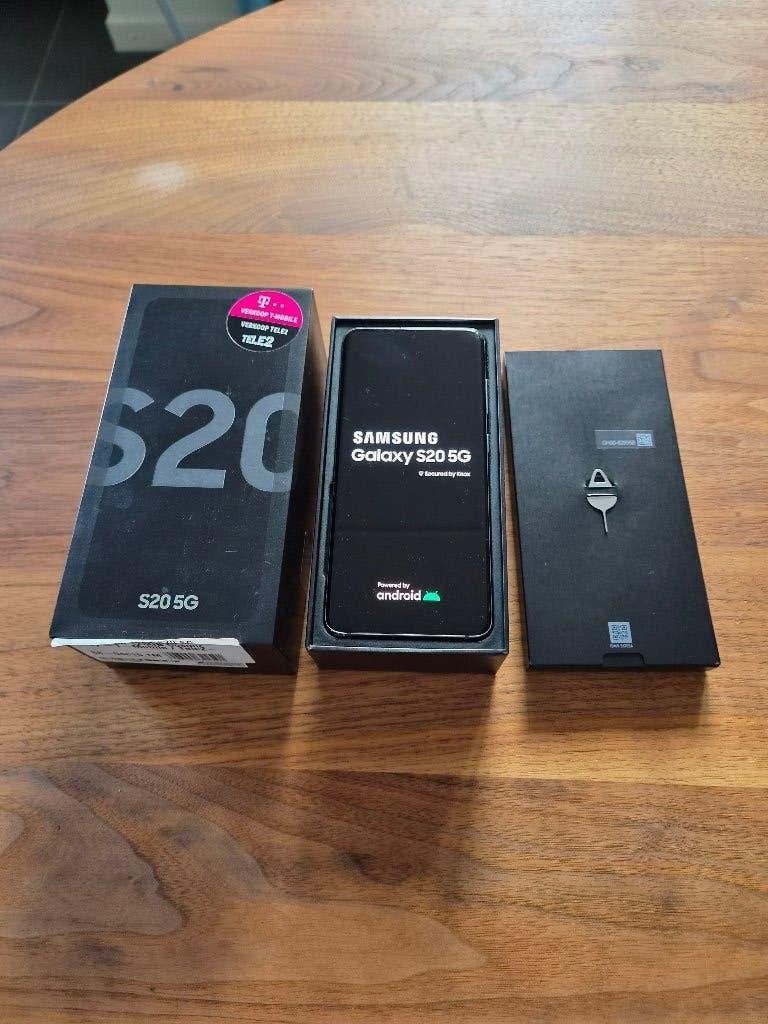 Nette Samsung Galaxy S20 5G, grijs, in doos met oplaadsnoer, Ophalen, Gebruikt, Touchscreen, Zonder simlock