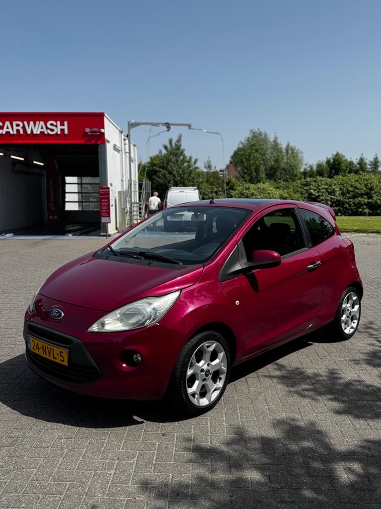 Ford Ka 1.2 51KW 2010 Rood, Auto's, Ford, Voorwielaandrijving, 1242 cc, 4 cilinders, 4 stoelen