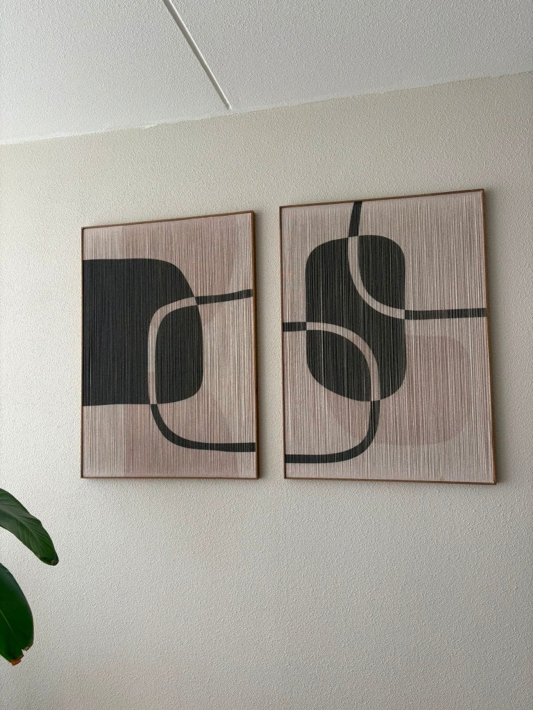 Wanddecoratie 2x Things I Like Things I Love, 85 cm, Decoratieobject, Zo goed als nieuw, Natuurlijk materiaal