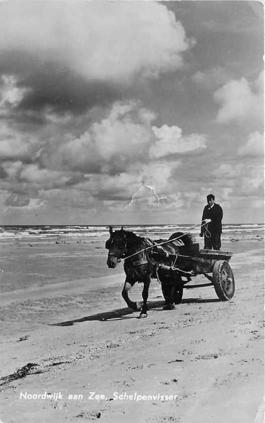 300-423-011 Noordwijk Schelpenvisser, Verzenden, Voor 1920, Zuid-Holland