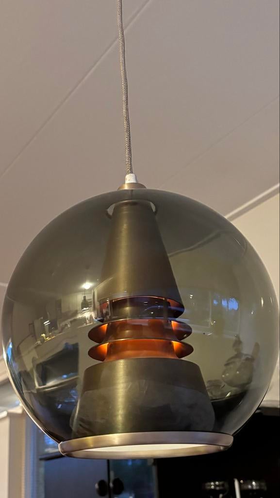 Zeldzame Scandinavische hanglamp, Birger Hammerstad, jaren 6, Ophalen, Zo goed als nieuw