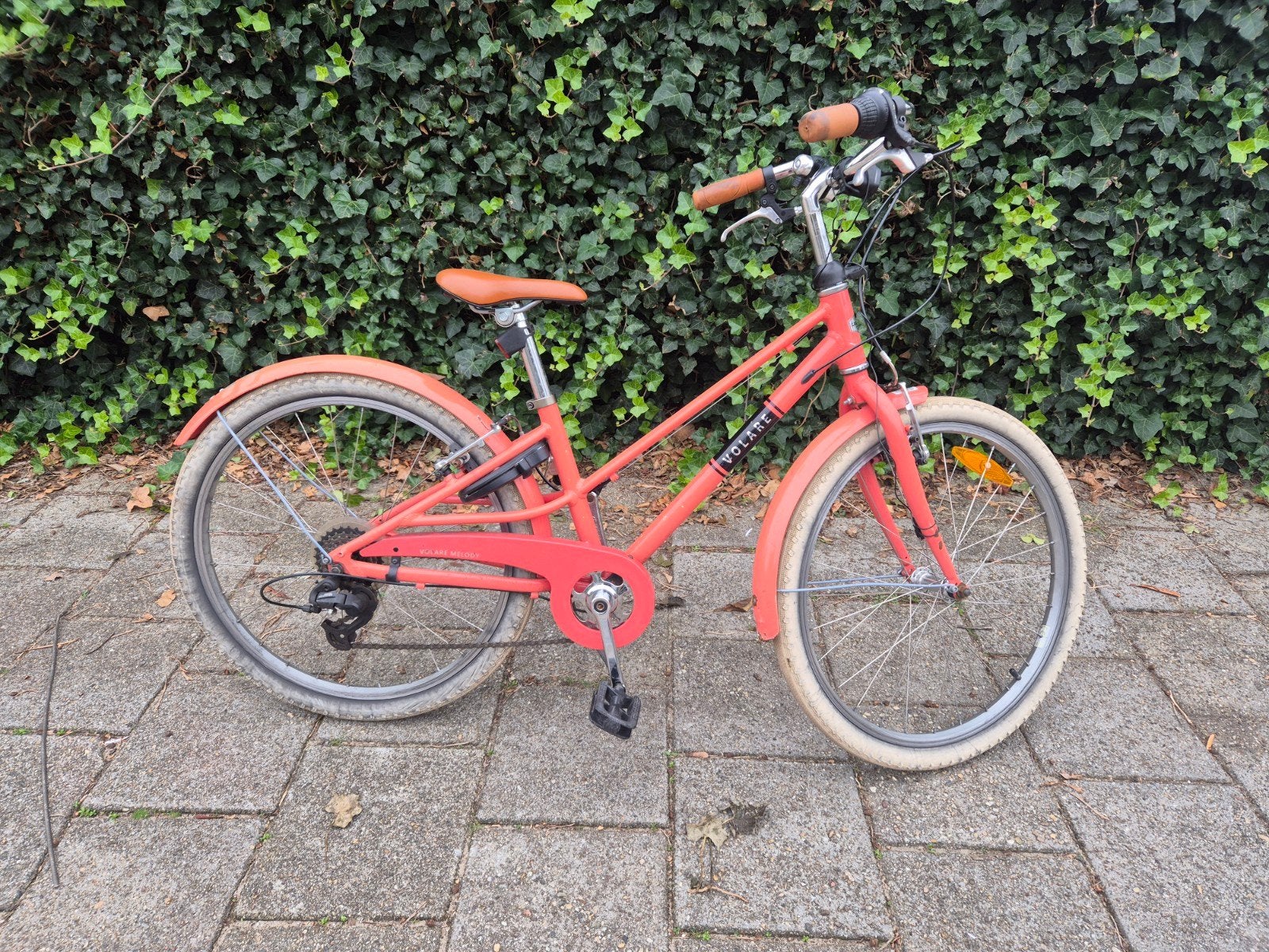 volare 24 inch fiets met versnellingen.  roze/oranje, Minder dan 47 cm, Ophalen, Gebruikt, Staal