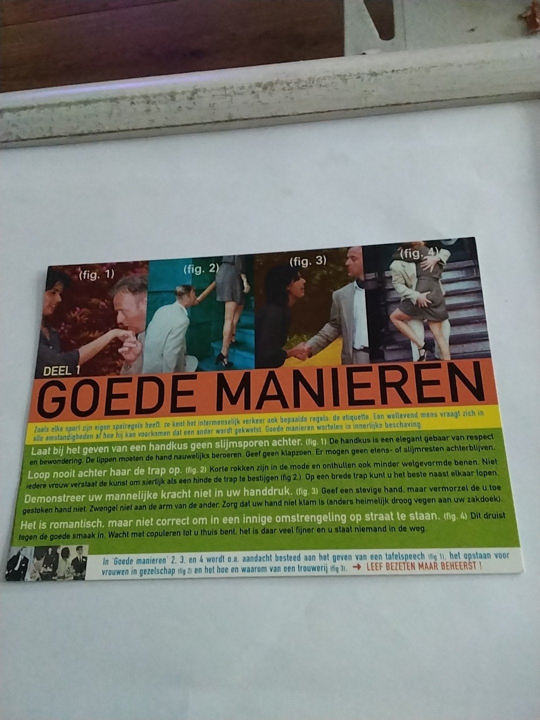 Boomerang Ansichtkaart - Goede Manieren, Ophalen of Verzenden