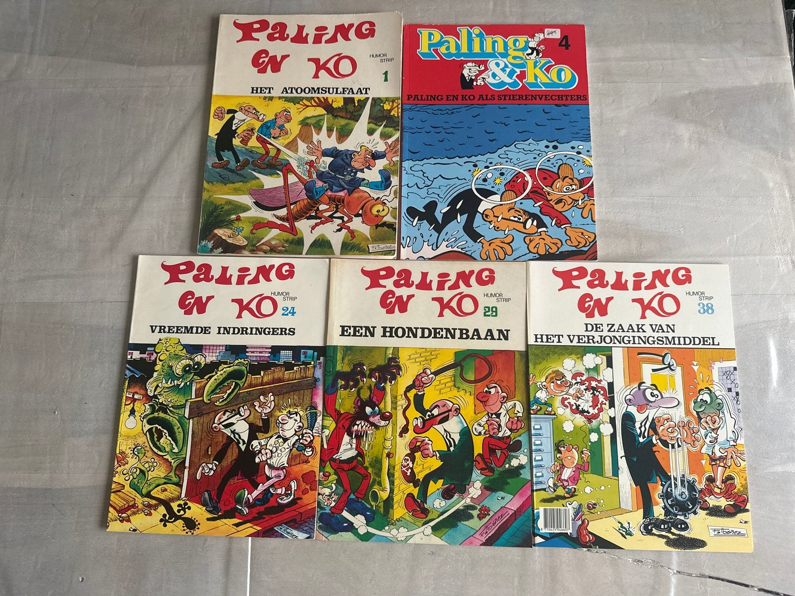 Paling en Ko stripboeken - 5 stuks, Meerdere stripboeken, Ophalen of Verzenden, Gelezen