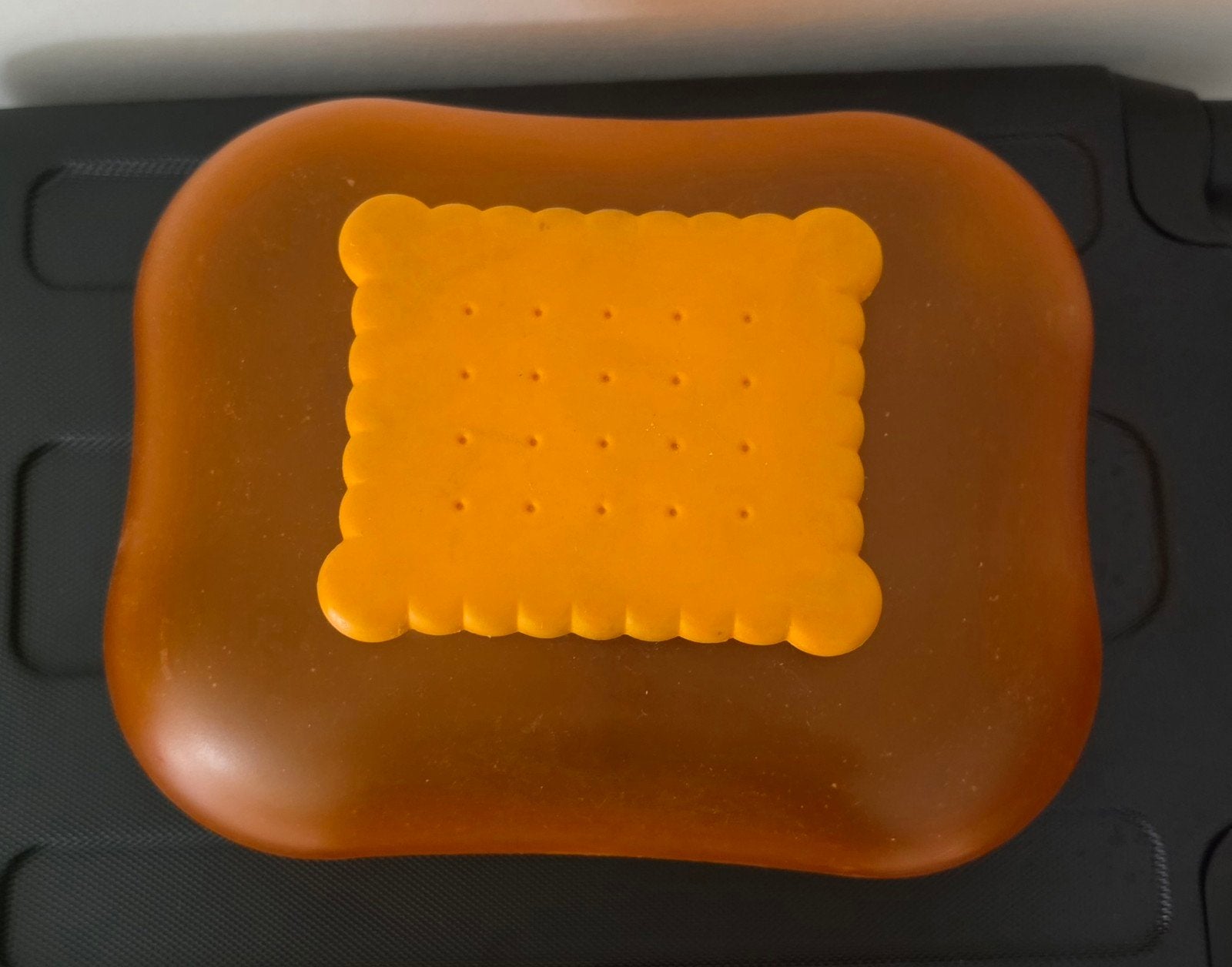 Alessi Mary Biscuit Oranje - Design Koekjesdoos, Kunststof, Ophalen of Verzenden, Zo goed als nieuw, Oranje