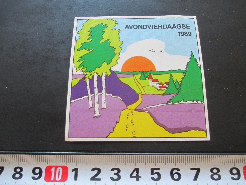 sticker Avondvierdaagse 1989 wandelsport  *, Verzamelen, Ophalen, Zo goed als nieuw