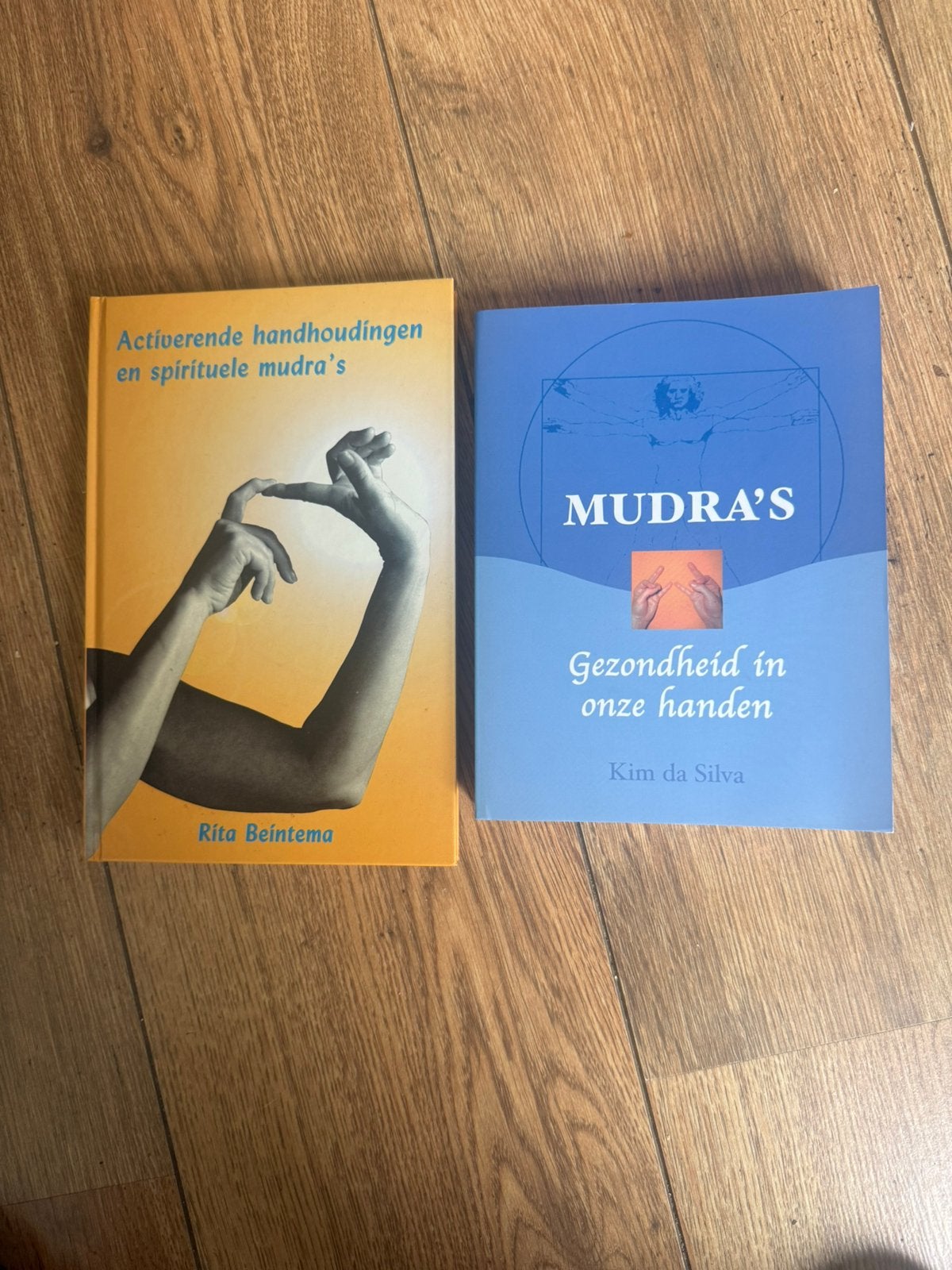 2 boeken mbt Mudra’s- Kim da Silva + Rita Beintema, Boeken, Ophalen of Verzenden, Zo goed als nieuw, Overige typen