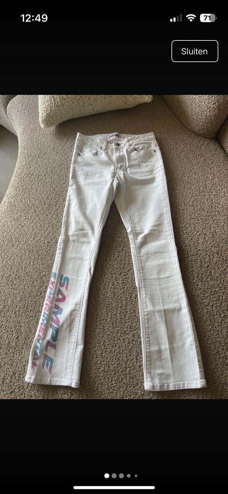 Unif y2k low rise flare jeans- zeldzaam stuk - Maat 26 / XS, Kleding | Dames, Ophalen of Verzenden, Gedragen, Wit, W27 (confectie 34) of kleiner