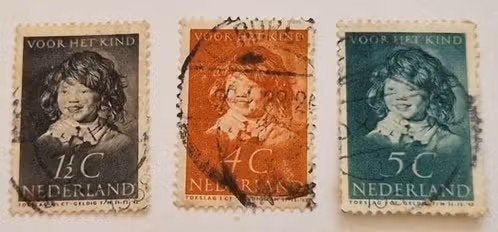 Nederland 1937 - nvph 300-304 - Kinderzegels - 3 van 5 - ab1, Postzegels en Munten, Ophalen of Verzenden, T/m 1940, Gestempeld