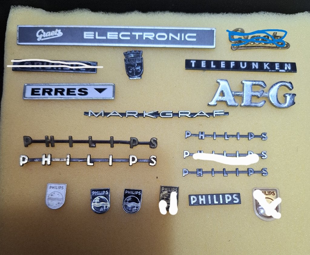 Emblemen, logo`s, typeplaatjes, merkplaatjes, Merken, Ophalen of Verzenden, Gebruikt, Gebruiksvoorwerp