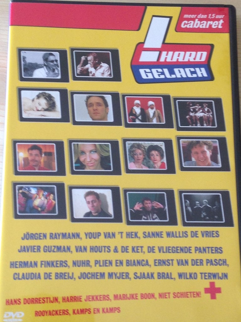 DVD ! Hard Gelach Cabaret., Inclusief DVD, Overige genres, Zo goed als nieuw, Vanaf 12 jaar