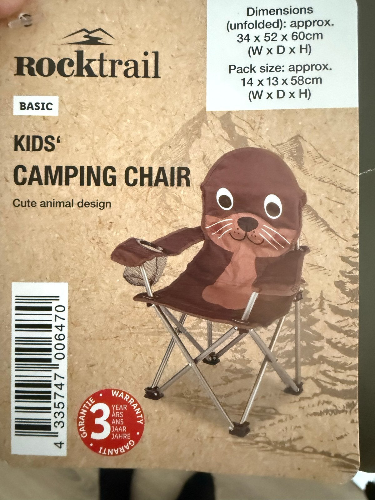 Nieuw Rocktrail Kinder Campingstoel Otter Design, Ophalen of Verzenden, Nieuw, Campingstoel