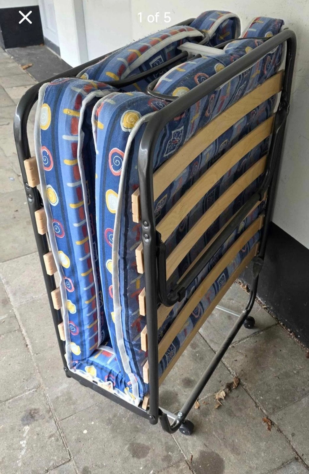 Folding Guest Bed with Mattress, Ophalen, Zo goed als nieuw, Eenpersoons