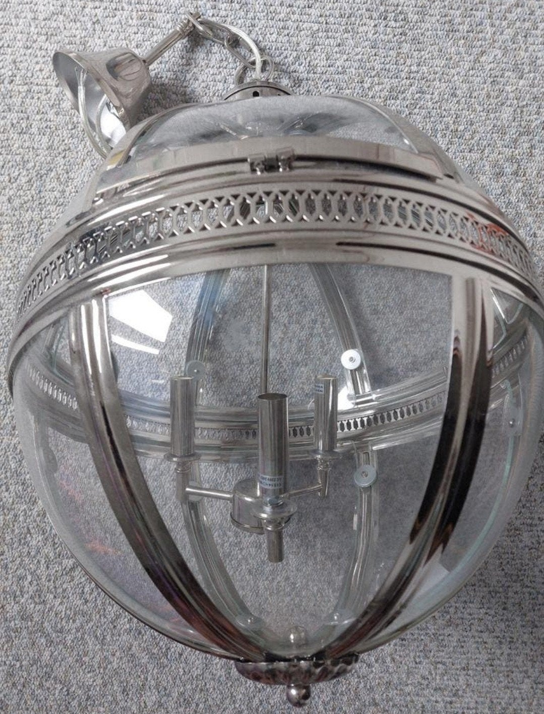 Richmond glazen bol hanglamp, Ophalen