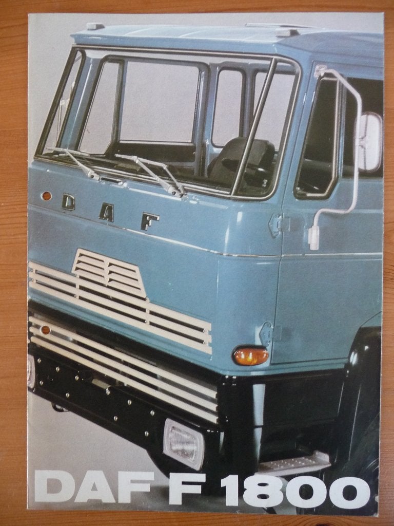 DAF F 1800 Brochure 1981 F1800 4x4, Ophalen of Verzenden, Zo goed als nieuw, Overige merken, DAF