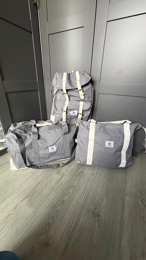 Norländer Tassen Set: Weekendtas, Shopper & Rugtas, 40 tot 60 cm, Gebruikt, 20 tot 30 cm, Ophalen of Verzenden