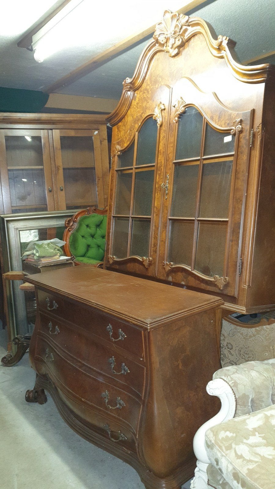 Antieke Barok Buikkast - Prachtig Houten Dressoir, Ophalen