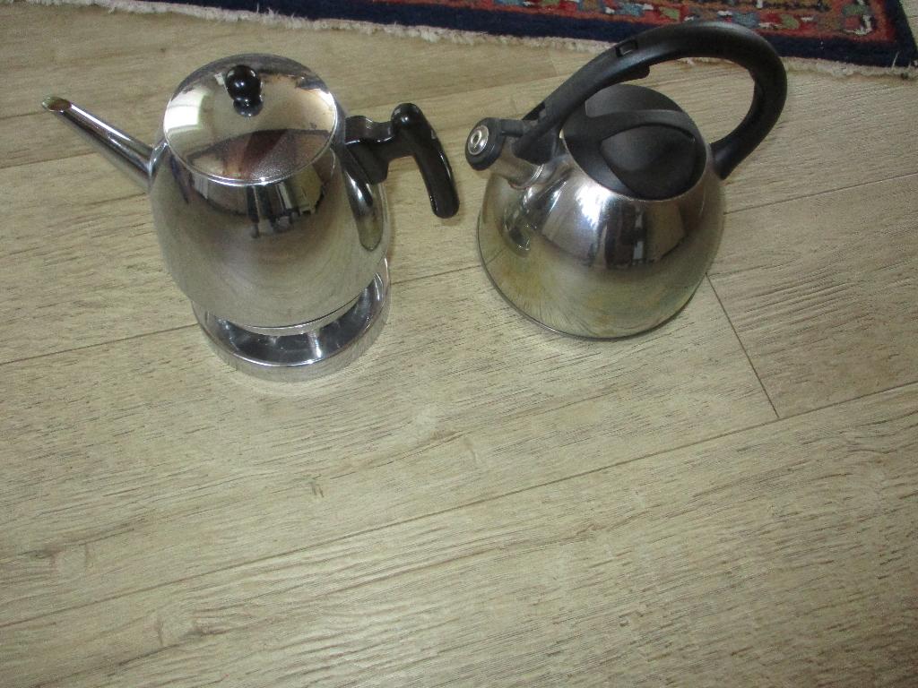 thermoskan + theepot en opwarmer van metaal, Ophalen of Verzenden, Nieuw