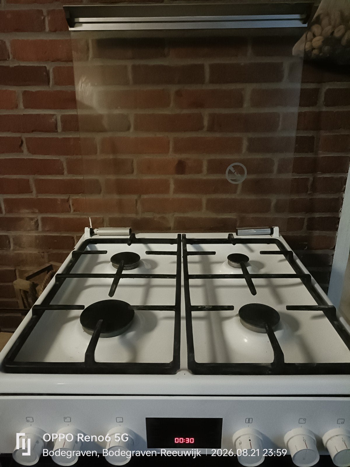 Bosch gasfornuis met oven en 2 ovenschalen, Witgoed en Apparatuur, Ophalen of Verzenden, Zo goed als nieuw, Vrijstaand