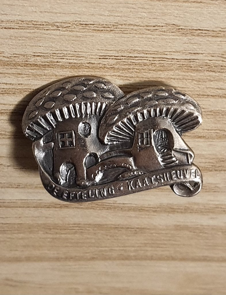 Oude zilveren efteling speld.pin broche, Ophalen of Verzenden, Zo goed als nieuw, Zilver, Zilver