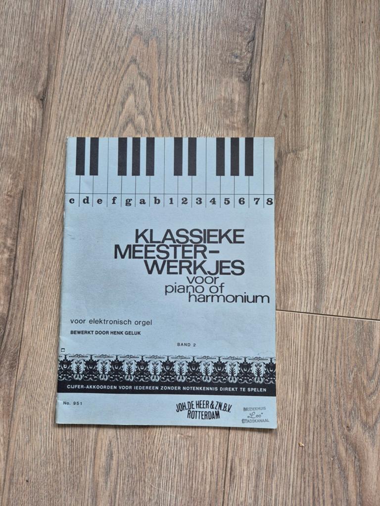 Klassieke Meesterwerkjes voor Piano of Harmonium, Ophalen of Verzenden